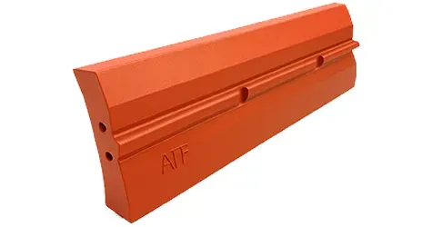 High-chrome blow bars with ceramic MMC inserts for manufactured sand