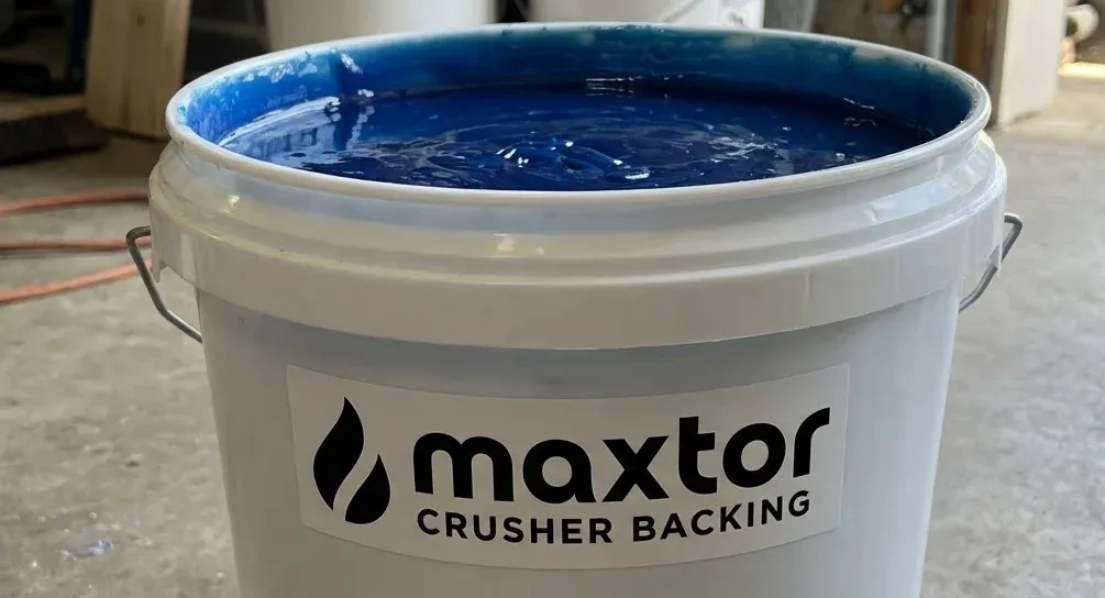 ATF Maxtor Crusher Backing Compound packaging - industrial epoxy for cone and gyratory crushers